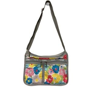 LeSportsac Deluxe Everyday Bag Floral Crossbody Travel Shoulder Bag Multi-Pocket